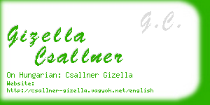 gizella csallner business card